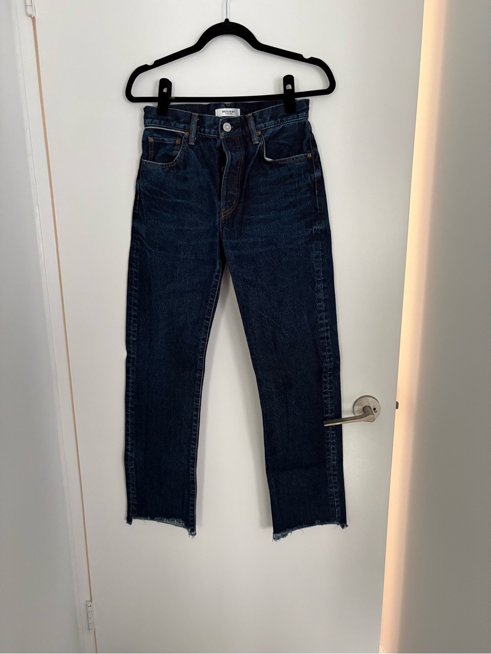 Dark Wash Straight Leg Jeans